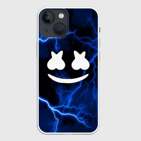 Чехол для iPhone 13 mini с принтом Marshmello STORM ,  |  | Тематика изображения на принте: christopher comstock | dj | marshmello | music | диджей | клубная музыка | клубняк | крис комсток | логотип | маршмеллоу | музыка