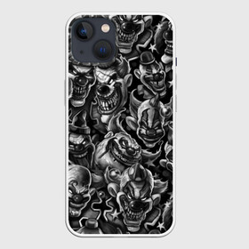 Чехол для iPhone 13 с принтом Злые Клоуны ,  |  | black | graffiti | horror | stickerbombing | tatu | urban | white | граффити | зло | клоун | клоуны | комикс | мода | стикер | стикербомбинг | стиль | тату | татуировки | тренд | ужас | улыбка | урбан | хоррор | черно белые