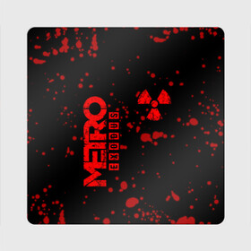 Магнит виниловый Квадрат с принтом METRO (1) , полимерный материал с магнитным слоем | размер 9*9 см, закругленные углы | Тематика изображения на принте: metro | metro exodus | s.t.a.l.k.e.r | stalker | игра | метро | радиация | сталкер