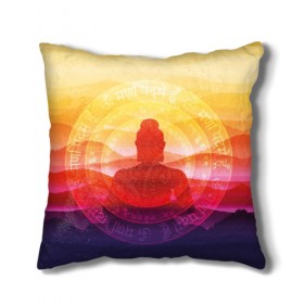 Подушка 3D с принтом Будда , наволочка – 100% полиэстер, наполнитель – холлофайбер (легкий наполнитель, не вызывает аллергию). | состоит из подушки и наволочки. Наволочка на молнии, легко снимается для стирки | buddha | calm | color | enlightenment | india | meditatio | mountains | nature | purple | red | religion | symbol | yellow | yoga | будда | горы | духовность | желтый | индия | йога | красный | медитация | природа | просветление | расслабление | религия |