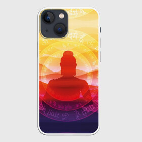 Чехол для iPhone 13 mini с принтом Будда ,  |  | buddha | calm | color | enlightenment | india | meditatio | mountains | nature | purple | red | religion | symbol | yellow | yoga | будда | горы | духовность | желтый | индия | йога | красный | медитация | природа | просветление | расслабление | религия |