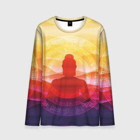 Мужской лонгслив 3D с принтом Будда , 100% полиэстер | длинные рукава, круглый вырез горловины, полуприлегающий силуэт | buddha | calm | color | enlightenment | india | meditatio | mountains | nature | purple | red | religion | symbol | yellow | yoga | будда | горы | духовность | желтый | индия | йога | красный | медитация | природа | просветление | расслабление | религия |