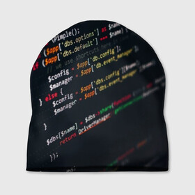 Шапка 3D с принтом ПРОГРАММИСТ , 100% полиэстер | универсальный размер, печать по всей поверхности изделия | anonymus | cod | hack | hacker | it | program | texture | айти | аноним | анонимус | взлом | код | кодинг | программа | программист | текстура | хак | хакер