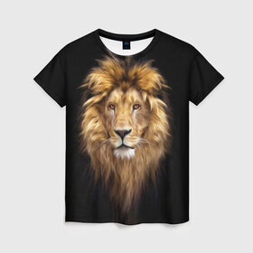 Женская футболка 3D с принтом Лев , 100% полиэфир ( синтетическое хлопкоподобное полотно) | прямой крой, круглый вырез горловины, длина до линии бедер | african | animals | authority | big | cat | cool | head | illustration | indisputable | lion | mane | muzzle | supreme | swag | авторитет | африканский | большая | верховный | голова | грива | животные | иллюстрация | кошка | крутой | лев | непрер