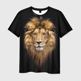 Мужская футболка 3D с принтом Лев , 100% полиэфир | прямой крой, круглый вырез горловины, длина до линии бедер | african | animals | authority | big | cat | cool | head | illustration | indisputable | lion | mane | muzzle | supreme | swag | авторитет | африканский | большая | верховный | голова | грива | животные | иллюстрация | кошка | крутой | лев | непрер