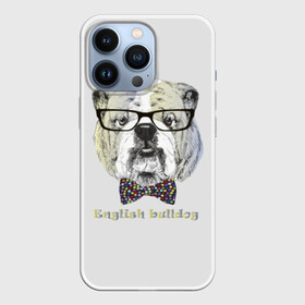 Чехол для iPhone 13 Pro с принтом Английский бульдог ,  |  | animals | breed | bulldog | butterfly | dog | english | fight | gentleman | head | illustration | inscription | muzzle | tie | английский | бабочка | бойцовый | бульдог | галстук | голова | джентльмен | животные | иллюстрация | надпись |