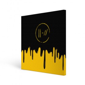 Холст квадратный с принтом TWENTY ONE PILOTS , 100% ПВХ |  | 21 pilots | 21p | colors | music | paints | rock | top | trench | twenty one pilots | брызги | группа | краска | музыка | рок