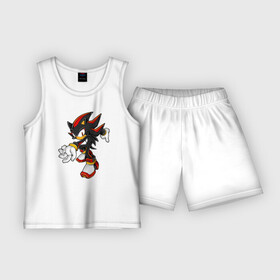 Детская пижама с шортами хлопок с принтом Shadow Sonic (2) ,  |  | sega | shadow | sonic | sonic x | x | ежик | игра | наклз | сега | скорость | соник | тейлз | тэйлз | шедоу