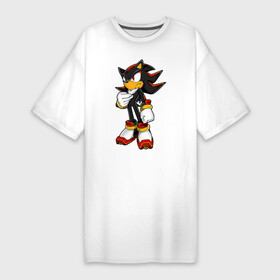 Платье-футболка хлопок с принтом Shadow Sonic (3) ,  |  | sega | shadow | sonic | sonic x | x | ежик | игра | наклз | сега | скорость | соник | тейлз | тэйлз | шедоу