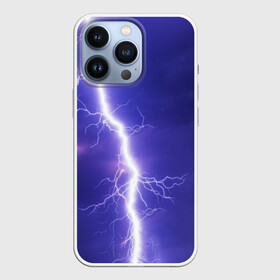 Чехол для iPhone 13 Pro с принтом Молния. ,  |  | вспышка | интересная | молния | небо | необычная | прикольная | яркая