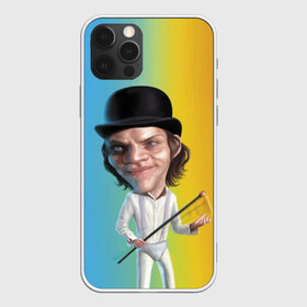 Чехол для iPhone 12 Pro Max с принтом Заводной апельсин , Силикон |  | alex | clockwork orange | film | hat | stanley kubrick | walking stick | алекс | голова | заводной апельсин | стэнли кубрик | трость | фильм | шляпа