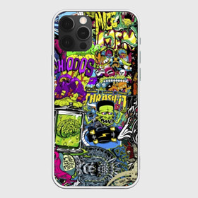 Чехол для iPhone 12 Pro Max с принтом Stickerbombing Horrors , Силикон |  | horror | logotip | sticker | stickerbombing | urban | америка | граффити | логотип | логотипы | мода | нью йорк | скейт | скейтборд | стикербомбинг | стикеры | стиль | сша | тату | ужасы | улица | уличный стиль | череп