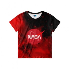 Детская футболка 3D с принтом NASA , 100% гипоаллергенный полиэфир | прямой крой, круглый вырез горловины, длина до линии бедер, чуть спущенное плечо, ткань немного тянется | Тематика изображения на принте: galaxy | nasa | nebula | space | star | абстракция | вселенная | галактика | звезда | звезды | космический | наса | планеты