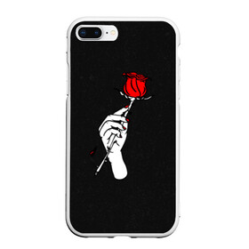 Чехол для iPhone 7Plus/8 Plus матовый с принтом Lil Peep (Rose) , Силикон | Область печати: задняя сторона чехла, без боковых панелей | baby | broken | cry | lil | lil peep | peep | rap | rose | лил | лил пип | пип | реп | роза | сердце