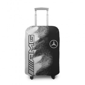 Чехол для чемодана 3D с принтом Mercedes , 86% полиэфир, 14% спандекс | двустороннее нанесение принта, прорези для ручек и колес | amg | mercedes | авто | автомобиль | иномарка | логотип | машина | мерседес | текстура