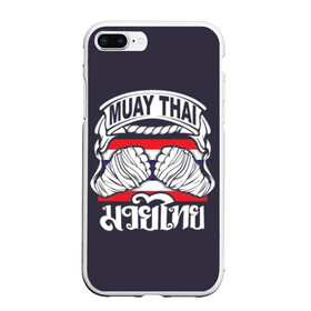 Чехол для iPhone 7Plus/8 Plus матовый с принтом Muay Thai , Силикон | Область печати: задняя сторона чехла, без боковых панелей | fight | muay thai | thai boxing | ufc | бокс | ката | кикбоксин | лаос | лоу кик | муай | мьянма | поединок | таиланд | тай | тайский | таолу