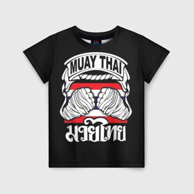 Детская футболка 3D с принтом Muay Thai , 100% гипоаллергенный полиэфир | прямой крой, круглый вырез горловины, длина до линии бедер, чуть спущенное плечо, ткань немного тянется | fight | muay thai | thai boxing | ufc | бокс | ката | кикбоксин | лаос | лоу кик | муай | мьянма | поединок | таиланд | тай | тайский | таолу
