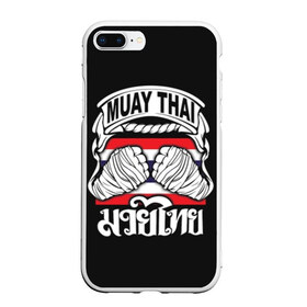 Чехол для iPhone 7Plus/8 Plus матовый с принтом Muay Thai , Силикон | Область печати: задняя сторона чехла, без боковых панелей | fight | muay thai | thai boxing | ufc | бокс | ката | кикбоксин | лаос | лоу кик | муай | мьянма | поединок | таиланд | тай | тайский | таолу