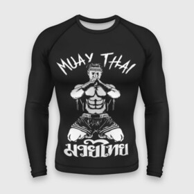 Мужской рашгард 3D с принтом Muay Thai ,  |  | fight | muay thai | thai boxing | ufc | бокс | ката | кикбоксин | лаос | лоу кик | муай | мьянма | поединок | таиланд | тай | тайский | таолу