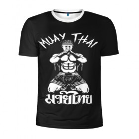 Мужская футболка 3D спортивная с принтом Muay Thai , 100% полиэстер с улучшенными характеристиками | приталенный силуэт, круглая горловина, широкие плечи, сужается к линии бедра | Тематика изображения на принте: fight | muay thai | thai boxing | ufc | бокс | ката | кикбоксин | лаос | лоу кик | муай | мьянма | поединок | таиланд | тай | тайский | таолу