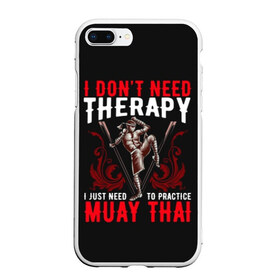 Чехол для iPhone 7Plus/8 Plus матовый с принтом Muay Thai , Силикон | Область печати: задняя сторона чехла, без боковых панелей | Тематика изображения на принте: fight | muay thai | thai boxing | ufc | бокс | ката | кикбоксин | лаос | лоу кик | муай | мьянма | поединок | таиланд | тай | тайский | таолу