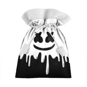 Подарочный 3D мешок с принтом MELLO BLACK x WHITE , 100% полиэстер | Размер: 29*39 см | colors | dj | marshmello | paints | usa | абстракция | америка | звезда | клубная музыка | космический | краски | маршмелло | музыка | музыкант