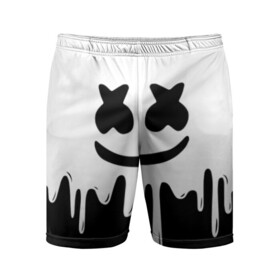 Мужские шорты спортивные с принтом MELLO BLACK x WHITE  MARSHMELLO ,  |  | colors | dj | marshmello | paints | usa | абстракция | америка | звезда | клубная музыка | космический | краски | маршмелло | музыка | музыкант