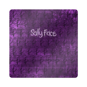 Магнит виниловый Квадрат с принтом Sally Face (Pattern). , полимерный материал с магнитным слоем | размер 9*9 см, закругленные углы | Тематика изображения на принте: 