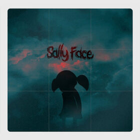 Магнитный плакат 3Х3 с принтом Sally Face (Силуэт). , Полимерный материал с магнитным слоем | 9 деталей размером 9*9 см | Тематика изображения на принте: face | game | horror | larry | sally | sally face | sanity s fall | игра | ларри | мальчик с протезом | салли | салли фейс | ужасы