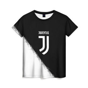 Женская футболка 3D с принтом JUVENTUS , 100% полиэфир ( синтетическое хлопкоподобное полотно) | прямой крой, круглый вырез горловины, длина до линии бедер | italia | juve | juventus | sport | италия | спорт | спортивная форма | футбол | футбольный | чемпионат | ювентус