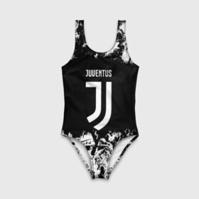 Детский купальник 3D с принтом JUVENTUS , Полиэстер 85%, Спандекс 15% | Слитный крой, подклад по переду изделия, узкие бретели | Тематика изображения на принте: italia | juve | juventus | sport | италия | спорт | спортивная форма | футбол | футбольный | чемпионат | ювентус