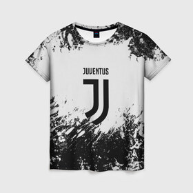 Женская футболка 3D с принтом Juventus , 100% полиэфир ( синтетическое хлопкоподобное полотно) | прямой крой, круглый вырез горловины, длина до линии бедер | italia | juve | juventus | sport | италия | спорт | спортивная форма | футбол | футбольный | чемпионат | ювентус