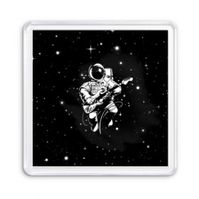 Магнит 55*55 с принтом Cosmorock , Пластик | Размер: 65*65 мм; Размер печати: 55*55 мм | cosmonaut | cosmos | guitar | music | rock | space | spacesuit | star | гитара | звезда | космонавт | космос | музыка | скафандр