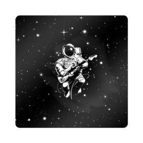 Магнит виниловый Квадрат с принтом Cosmorock , полимерный материал с магнитным слоем | размер 9*9 см, закругленные углы | cosmonaut | cosmos | guitar | music | rock | space | spacesuit | star | гитара | звезда | космонавт | космос | музыка | скафандр