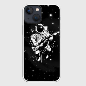 Чехол для iPhone 13 mini с принтом Cosmorock ,  |  | cosmonaut | cosmos | guitar | music | rock | space | spacesuit | star | гитара | звезда | космонавт | космос | музыка | скафандр