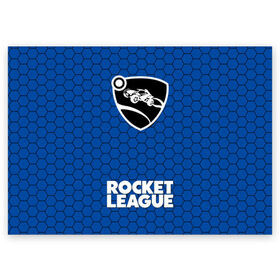 Поздравительная открытка с принтом ROCKET LEAGUE , 100% бумага | плотность бумаги 280 г/м2, матовая, на обратной стороне линовка и место для марки
 | league | rocket | rocket league | rocket trade | лига трейд | рокет лиг | рокет лига | рокет лига вещи | рокет лига гараж. | рокет лига д | рокет лиги | рокет трейд