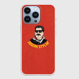Чехол для iPhone 13 Pro с принтом Иосиф Сталин ,  |  | ussr | звезда | иосиф | красный | модный | молот | надпись | очки | патриот | патриотизм | республик | рсфср | серп | снг | советский | советских | союз | ссср | сталин | страна | тренд | усы