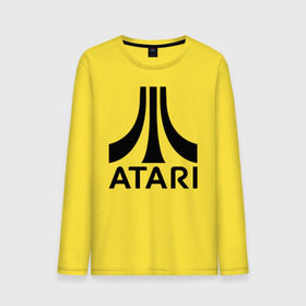 Мужской лонгслив хлопок с принтом ATARI , 100% хлопок |  | atari | company | france | games | logo | videogame | атари | видеоигры | компания | компьютерные игры | лого | франция