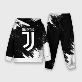 Детский костюм 3D (с толстовкой) с принтом JUVENTUS SPORT ,  |  | cr7 | fc | football | football club | juve | juventus | ronaldo | sport | роналдо | спорт | спортивные | униформа | фирменные цвета | фк | футбол | футбольный клуб | ювентус