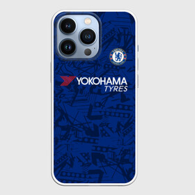 Чехол для iPhone 13 Pro с принтом Chelsea home 19 20 ,  |  | Тематика изображения на принте: champions league | chelsea | england | hazard | kante | азар | англия | канте | лига чемпионов | челси