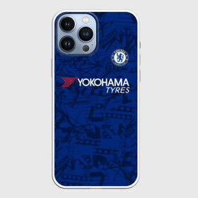 Чехол для iPhone 13 Pro Max с принтом Chelsea home 19 20 ,  |  | Тематика изображения на принте: champions league | chelsea | england | hazard | kante | азар | англия | канте | лига чемпионов | челси