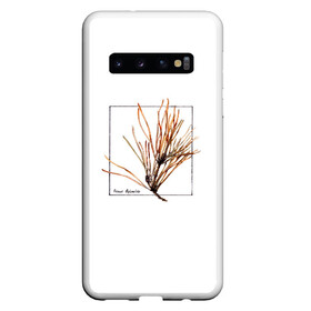 Чехол для Samsung Galaxy S10 с принтом Pinus Sylvestris , Силикон | Область печати: задняя сторона чехла, без боковых панелей | абстракция | авторская работа | ботаническая иллюстрация | деревья | иллюстрации | минимализм | сосна | цветы