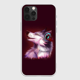 Чехол для iPhone 12 Pro с принтом Волк , силикон | область печати: задняя сторона чехла, без боковых панелей | волк | животные | игры | музыка | наушники | собака | хаски