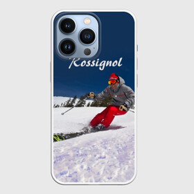 Чехол для iPhone 13 Pro с принтом Rossignol ,  |  | france | movement | rossignol | snow | speed | вершина | горные лыжи | горы | движение | скорость | снег | франция