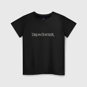 Детская футболка хлопок с принтом Dream Theater logo , 100% хлопок | круглый вырез горловины, полуприлегающий силуэт, длина до линии бедер | dream theater | dt | goth | gothic | metal | music | rock | готика | метал | рок | симфони метал