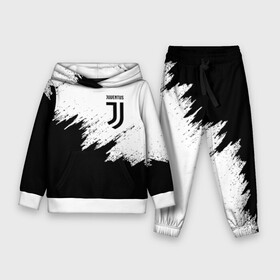 Детский костюм 3D (с толстовкой) с принтом JUVENTUS SPORT ,  |  | black and white | cr7 | fc | football | football club | juve | juventus | ronaldo | sport | роналдо | спорт | спортивные | униформа | фирменные цвета | фк | футбол | футбольный клуб | черно белый | ювентус