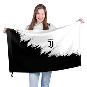 Флаг 3D с принтом JUVENTUS SPORT , 100% полиэстер | плотность ткани — 95 г/м2, размер — 67 х 109 см. Принт наносится с одной стороны | black and white | cr7 | fc | football | football club | juve | juventus | ronaldo | sport | роналдо | спорт | спортивные | униформа | фирменные цвета | фк | футбол | футбольный клуб | черно белый | ювентус