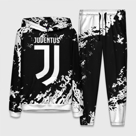 Женский костюм 3D (с толстовкой) с принтом JUVENTUS ,  |  | cr7 | fc | football | football club | juve | juventus | ronaldo | sport | роналдо | спорт | спортивные | униформа | фирменные цвета | фк | футбол | футбольный клуб | ювентус