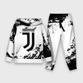 Детский костюм 3D (с толстовкой) с принтом JUVENTUS ,  |  | cr7 | fc | football | football club | juve | juventus | ronaldo | sport | роналдо | спорт | спортивные | униформа | фирменные цвета | фк | футбол | футбольный клуб | ювентус