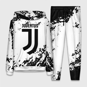 Женский костюм 3D (с толстовкой) с принтом JUVENTUS ,  |  | cr7 | fc | football | football club | juve | juventus | ronaldo | sport | роналдо | спорт | спортивные | униформа | фирменные цвета | фк | футбол | футбольный клуб | ювентус